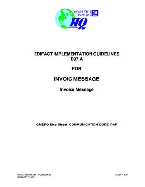 Fillable Online INVOIC MESSAGE IConnect Fax Email Print PdfFiller