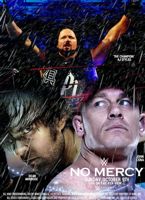 Wwe No Mercy Poster 2016 By Sidcena555 On Deviantart