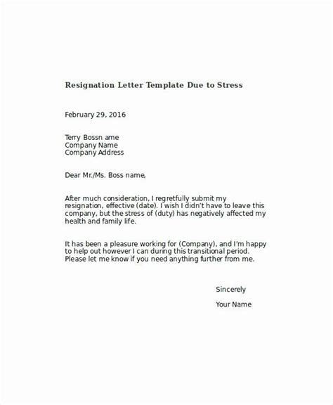 Immediate Resignation Letter Due To Toxic Work Environment Stressful Sample