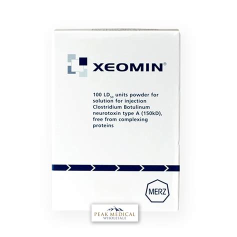 Xeomin® 100u International English Peak Medical Wholesale