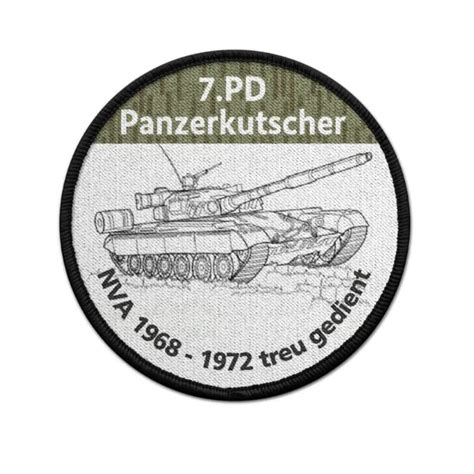 Cm Patch Panzerdivision Nva Milit R Uniform Abzeichen Aufn Her Ddr