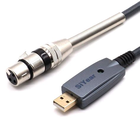 Siyear Usb Microphone Cable Xlr Female To Usb Male Mic