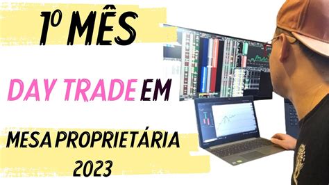 COMO FOI MEU 1º MÊS OPERANDO DAY TRADE EM UMA MESA PROPRIETÁRIA CONTA