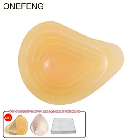 Onefeng Mastectomy Compensate Prosthesis Latex Catsuit Breast Vs G