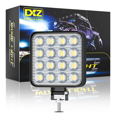 Dxz Waterproof Led Car Light Bar W Led Square Work Car Light Led