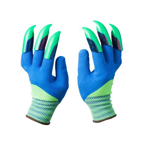 Green Blue Claws Honey Badger Gloves