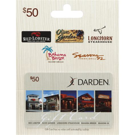 Darden Restaurants Gift Card 50 Gift Cards My Country Mart KC Ad