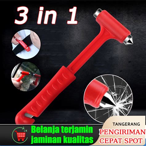 Jual Car Safety Hammer Alat Bantu Darurat Mobil Palu Pisau Pemecah