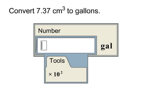 Solved Convert 737 Cm3 To Gallons