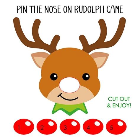 Ponle La Nariz Al Juego Rudolph Reno Jue Premium Vector Freepik