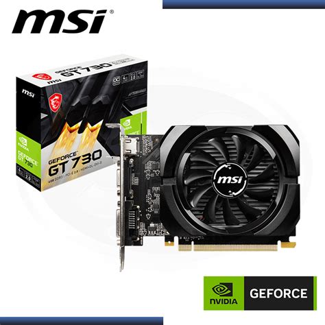 MSI GeForce GT 730 Ddr3 Sdram Pci E X4 4GB Graphics Card 4GB DDR3 PCI