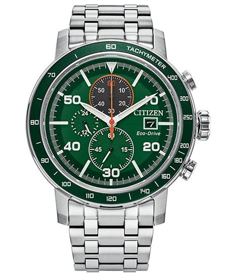 Citizen Men's Eco-Drive Chronograph Stainless Steel Bracelet Watch ...