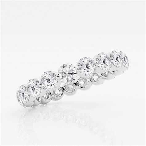 Ctw Floating Round Lab Grown Diamond Eternity Band Mm Width