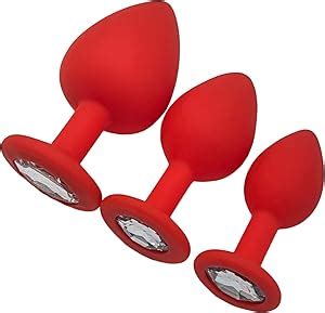 Amazon Pcs Silicone Anal PlugJewel Design Anal Toys For Beginners Anal Sex Toys For