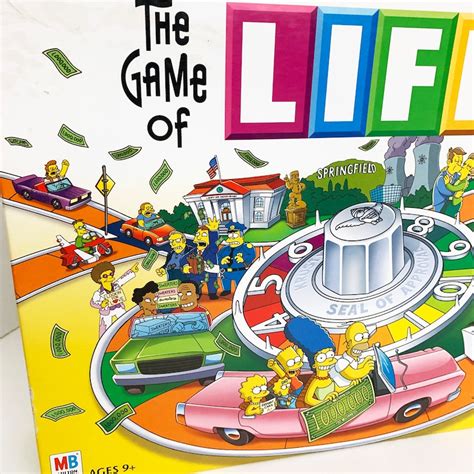 The Simpsons Game Of Life Board Game Homer Bart 100 Complete Etsy