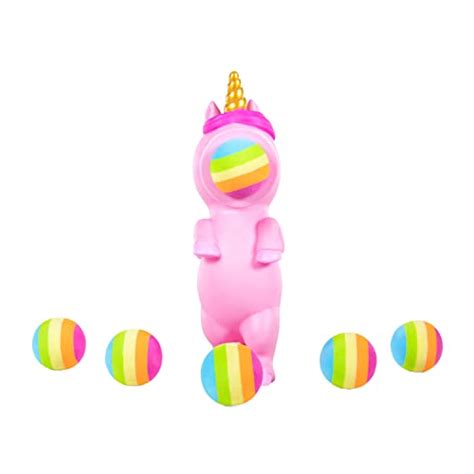 Hog Wild Pink Unicorn Popper Toy Pop Foam Balls Up To 20 Feet 6