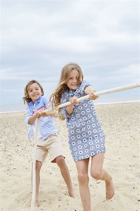 Little London Magazine Beach Fashion Jacadi Stripe Blue Shirt And