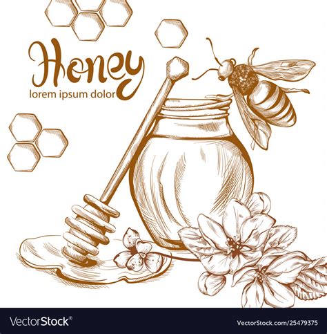 Vintage Honey Bee Art