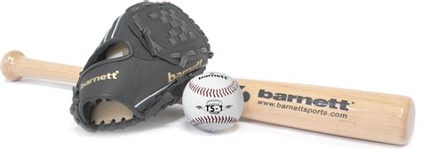 Barnett Bgbw Kit Baseball Mazza In Legno Guantone Palla Senior Bb W