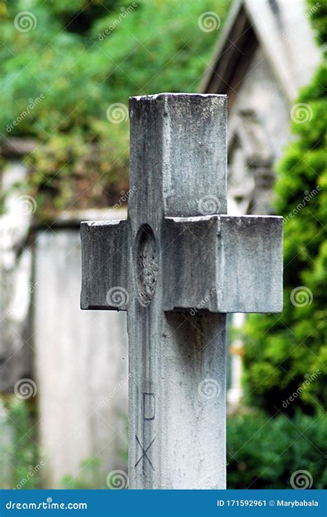 Cross In Stone Wall Stock Image 1439605