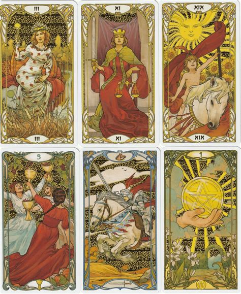 Golden Art Nouveau Tarot - The Tarot Garden