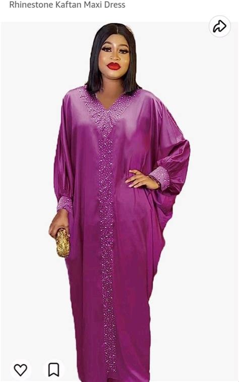 Visit Site To Purchase 👇kaftan Dress With Rhinestones African Attire African Print Dress