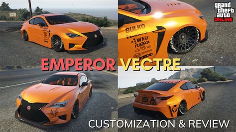 Emperor Vectre Lexus Rc F Customization Review Gta Online Youtube