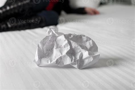 Crumpled Up Break Up Letter 17203896 Stock Photo At Vecteezy