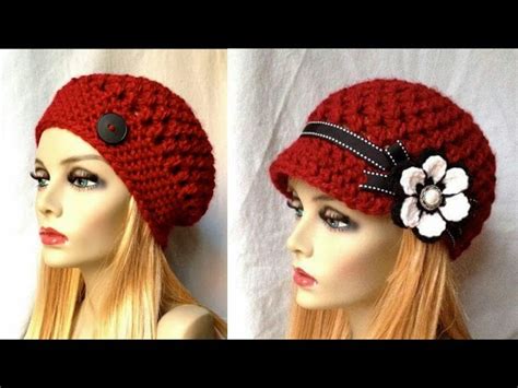 Boinas Elegantes En Crochet Para Mujer