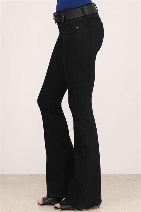 Black Denim Jeans Black Jeans Flared Jeans Black Denim 49