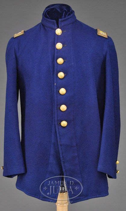 Uniform Indian War Period Blouse Cavalry Blue Wool Staff Cavalry