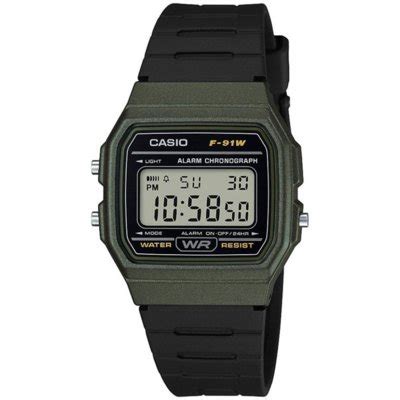 Relógio Casio Digital F 91WM 3ADF SC Verde Compre Agora Dafiti Brasil