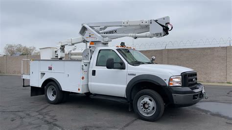 2007 Ford F550 4x4 Terex Hi Ranger Tl38p Articulating Bucket Truck For