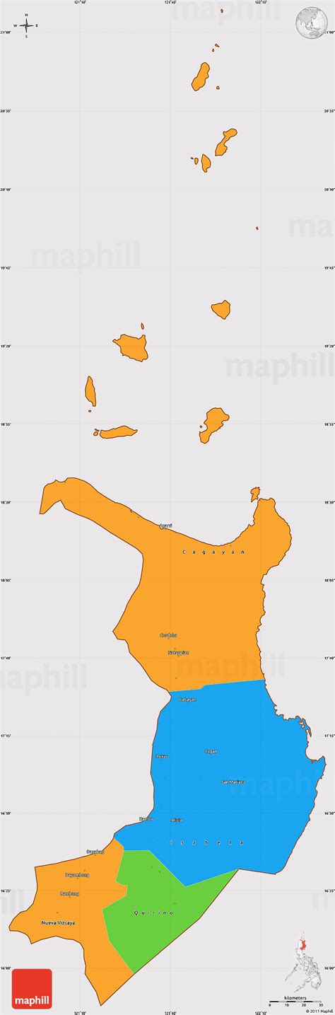 Political Simple Map Of Region Cropped Outside