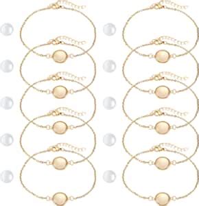 Amazon NBEADS 10 Sets Bracelet Bezel Settings Gold Bracelet Tray