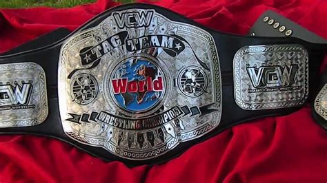 Vcw Custom Tag Team Championship Belts By Mike Nicolau Youtube