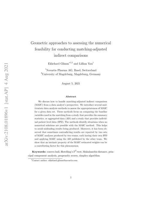 Geometric Approaches To Assessing The Numerical Feasibility For