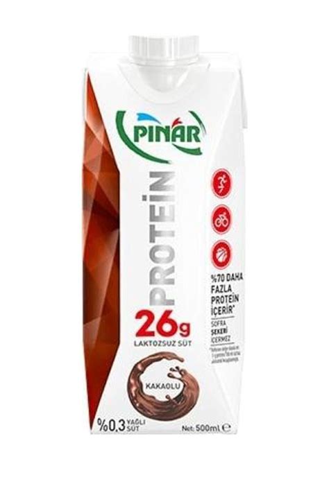 Pınar Protein Süt Kakaolu Laktozsuz 500 ml 26 g Fiyatı Yorumları