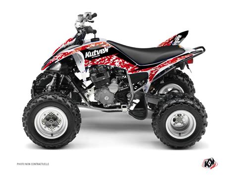 Kit Déco Quad Predator Yamaha 250 Raptor Rouge Kutvek