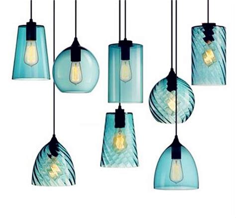 2025 Popular Aqua Glass Pendant Lights