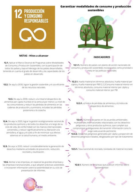 Metas E Indicadores Del ODS 12 AIEDI Faktoria