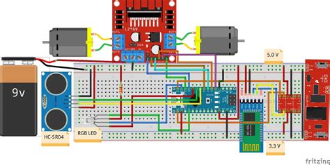 Bluetooth Controlled Obstacle Avoidance Robot Arduino Project Hub