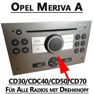 Opel Meriva Autoradio Einbauset 1 DIN Schwarz Ab 2004 Autoradio