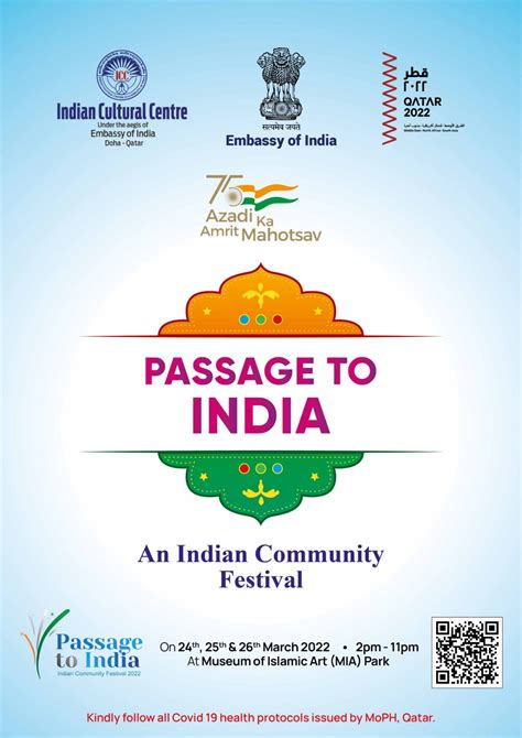 India In Qatar On Twitter Passage To India Festival 24 26 March 2 11