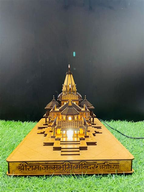 Unique Ram Mandir 3D Model for Laser Cutting Instant Digital Download ...