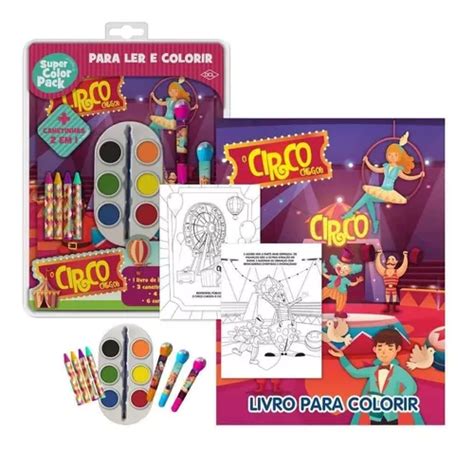 Livro Para Colorir Super Color O Circo Chegou Dcl MercadoLivre