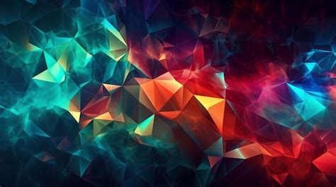 Premium Photo | A colorful, abstract, geometric, triangle, background, pattern, color ...