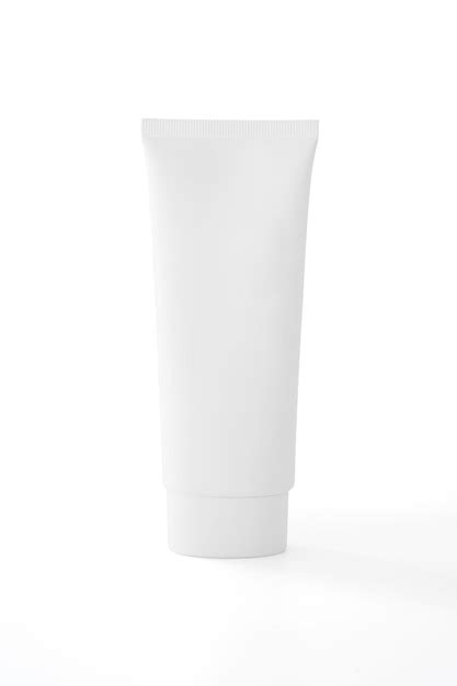 Pacote De Tubo Cosm Tico Branco De Creme Ou Gel Isolado No Fundo Branco