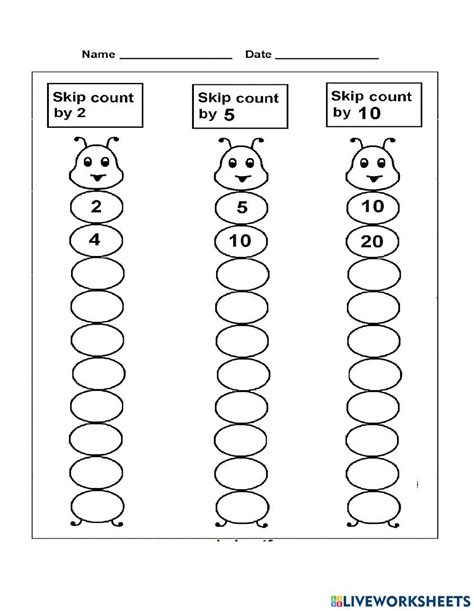 Skip Counting By 2s 5s And 10s Free Online Activity