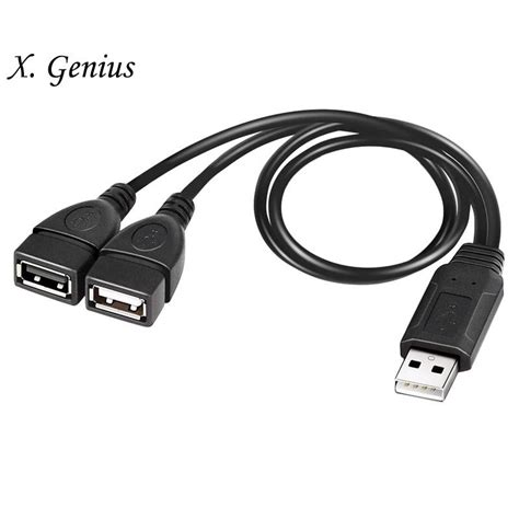 Cable Divisor Usb Cargador A Macho Doble Hembra Y Splitter